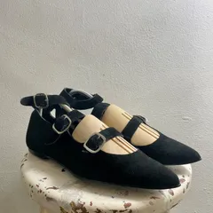 イングランド製 90s レザーシューズ ポインテッドトゥ ベルト ボンテージ ゴシック Europe made in ENGLAND イングランド製 本革 H496のサムネイル