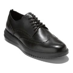 コールハーン メンズ シューズ オックスフォード ウィングチップ レザー Cole Haan Grand Wingtip Mens Leather Oxford Shoes Black ブラックのサムネイル