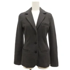 エンポリオアルマーニ EMPORIO ARMANI テーラードジャケット ショート丈 38 灰色 グレー ノッチドラペル 3つボタン シングル /SD ■GY50のサムネイル