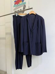 Phlannèl フランネル セットアップ スーツ ネイビー 紺 2 日本製 