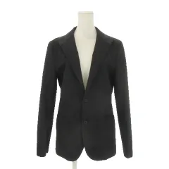 イネド INED HOMME ジャケット 上着 2 黒 ブラック 無地 長袖 2つボタン /CK17 ■ECC005のサムネイル
