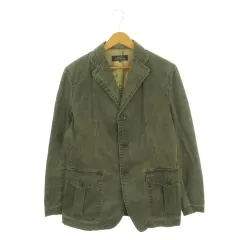 メンズメルローズ MEN'S MELROSE テーラードジャケット デニム シングル 3 グレー /AH9 ■GY72のサムネイル