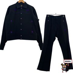 極美品】Needles トラックジャケット＆パンツ セットアップ ブラックXL