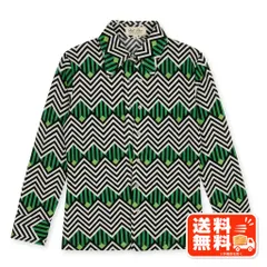 Bel' Flor ベルフロール 幾何学模様 長袖シャツ M レトロ柄 me by ISSEY MIYAKE風のサムネイル