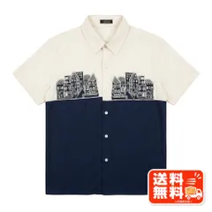 JOLCIN ジョルシン 半袖シャツ 街並みプリント バイカラー Ciaopanic風のサムネイル