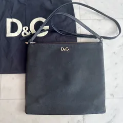 DOLCE&GABBANA ドルガバ レザー スクエア ショルダーバッグ ブラック 保存袋付き メンズ レディースどちらでものサムネイル