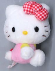 ☆良品☆ サンリオ ハローキティ イチゴマン ぬいぐるみ(タグ付き) 約