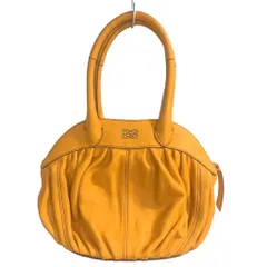 ランセル LANCEL 美品 ハンドバッグ ロゴ 合皮 黄 イエロー ■GY99のサムネイル