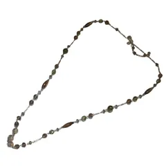 VENDOME AOYAMA ヴァンドーム青山 ブティック boutique ネックレス ビーズ 茶 ブラウン 青 ブルー グレー ■GY99のサムネイル