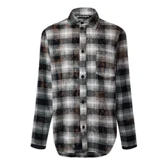 パーム・エンジェルス メンズ トップス シャツ Palm Angels Palm Check Shirt Sn61 BlackWhite ホワイトのサムネイル