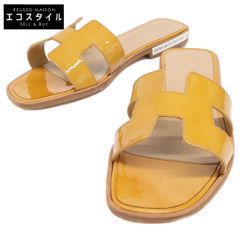 エルメス HERMES オアジス サンダル ミュール イエロー - メルカリ