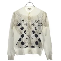 COMME des GARCONS COMME des GARCONS コムデギャルソンコムデギャルソン 18SS トロンプルイユポリエステルニットカーディガン CA-N003 ホワイト Mのサムネイル