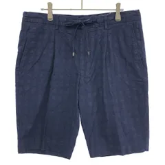 GERMANO ジェルマーノ BEAMS F別注 ジャガード ハウンドトゥース ドローストリング ショーツ 21-25-0090-081 ネイビー 52のサムネイル