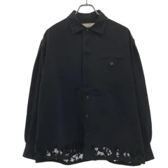 meagratia メアグラーティア laser cutting SH レーザー カッティング シャツ 24263-0504 ブラック 1のサムネイル