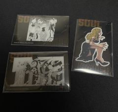 ソウルイーター 20周年記念原画展 トレーディングクリアカード×3（説明