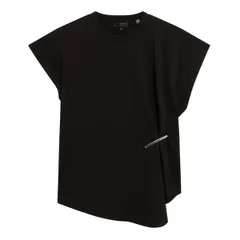 テッドベーカー レディース トップス Tシャツ Ted Baker Womens Metal Trim TShirt BLACK ブラックのサムネイル