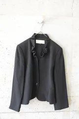 NINA RICCI　ニナリッチ　黒フォーマルジャケット　15号のサムネイル