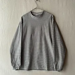 定価1.2万円 STEVEN ALAN ボーダー ロンT / M コットン グリーン 長袖 Tシャツ T6-04075-910pのサムネイル