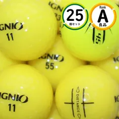 Aランク厳選 イグニオ 25球 傷ほぼなし・高品質 ロストボール 送料無料 25個 IGNIO イエローカラー 良品 ゴルフボールのサムネイル