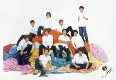 【中古】生写真(ジャニーズ) ジャニーズ/集合(10人)/横型・嵐・タッキー＆翼・山下智久他・衣装白/公式生写真のサムネイル