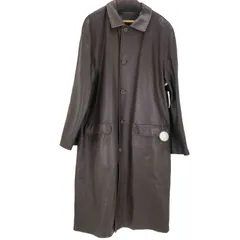 エルメネジルドゼニア Ermenegildo Zegna イタリア製 ラムレザーステンカラーコート メンズ  M 50のサムネイル
