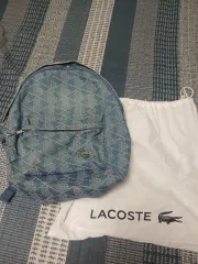 LACOSTE ラコステ ジャカード デニムコットン バックパックのサムネイル