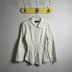 即完売 新品未使用タグ付きTWILL ラウンドペプラムボリュームブラウス レア TWILL twill ラウンドペプラムボリュームブラウス - メルカリ