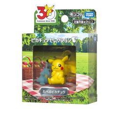 [재고 세일] 타카라 토미 (TAKARA TOMY) 포켓몬스터 포켓몬 30주년 기념 몬코레피카츄 셀렉션 먹는 피카츄