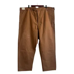 vintage 40s~ フランス国鉄 レイルロードパンツ 針刺シンチバック サスペンダーボタン カーキ NO.T633のサムネイル