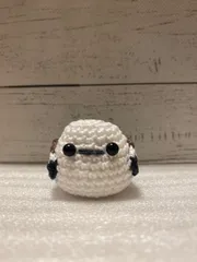 ハンドメイド　あみぐるみ　ぬいぐるみ　鳥　シマエナガ
