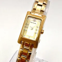 C166【箱入り・未使用品・電池交換済】 Paul Smith ゴールドカラー レクタンギュラーケース  レディースウォッチのサムネイル