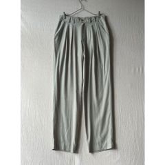 90s PRONTI ポリレーヨン ワイド スラックス ヴィンテージ old 黒