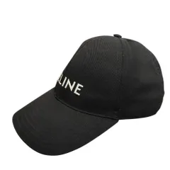 CELINE セリーヌ Logo embroidered baseball cap ロゴ刺繡 ベースボール キャップ 2AUA1242N L ブラック メンズ/レディースのサムネイル