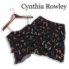 Cynthia Rowley シンシアローリー 春夏★ ミニ フリル ヒール柄 総柄 セットアップ 日本製 Sz.2 レディースのサムネイル