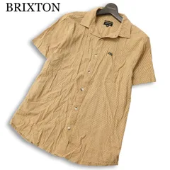 BRIXTON ブリクストン 春夏★ 半袖 ストライプ シャツ Sz.M メンズのサムネイル