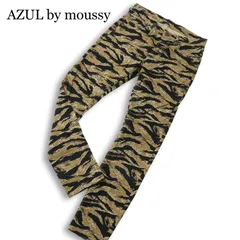 AZUL by moussy アズール マウジー 通年★ ストレッチ タイガーカモ 迷彩 総柄 スキニー パンツ Sz.M メンズのサムネイル