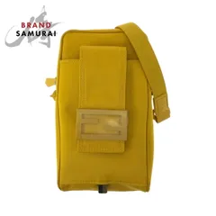 超美品 FENDI フェンディ ロゴ イエロー イエロー金具 ナイロン 7AS056 AG0P ショルダーバッグ ポシェット メンズ 603033【中古】のサムネイル