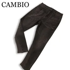 CAMBIO カンビオ【Hem Rib Sarrouel Skinny Denim Pants】 USED加工 サルエル スキニー デニム パンツ ジーンズ Sz.S メンズのサムネイル