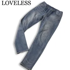 LOVELESS ラブレス USED加工★ ストレッチ スリム スキニー デニム パンツ ジーンズ Sz.M メンズのサムネイル