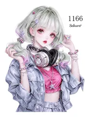 《 No.1166 》Sakuraꕤ 人物ステッカー シール オリジナルステッカー