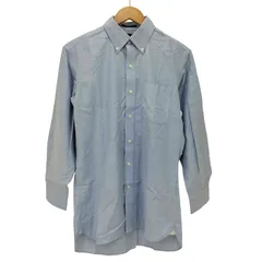 ランズエンド LANDS END SUPIMA COTTON オックスフォード L/S ノンアイロン ボタンダウン シャツ メンズ  39-78のサムネイル