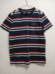 DAKS キッズ ストライプ 半袖Tシャツ ネイビー サイズ 140 (11y)のサムネイル