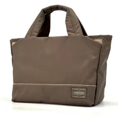 【軽やかに整う日常】 PORTER GIRL　ムース ミニトートバッグ XS ナイロン 完売品 舟形　グレージュのサムネイル