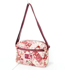 【美品】レスポートサックx ピンクハウス ★可愛い！パッチワークpt  バッグ コンパクトショルダー 赤系＊ba177のサムネイル