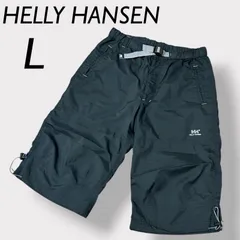 HELLY HANSEN ヘリーハンセン メンズ ハーフパンツ  L カーゴ  HV26213 ウェビングベルト 刺繍ロゴ クロップド アウトドア y2k ブラック系 (F0011)★のサムネイル