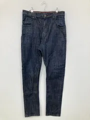 BEAMS HEART ビームスハート デニムパンツ M ネイビー フルレングス 無地 スタンダード ストレート レギュラー リジッド・ワンウォッシュ メンズのサムネイル
