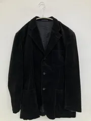 SIMPLE LIFE シンプルライフ テーラードジャケット L ブラック コットン コーデュロイ 無地 ミドル丈 フードなし メンズのサムネイル