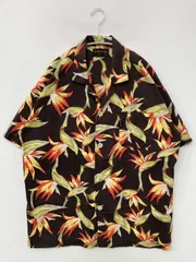 GIANNI VALENTINO ジャンニバレンチノ シャツ/ブラウス M コットン 花柄・ボタニカル柄 半袖 オープンカラー ロング丈 メンズのサムネイル