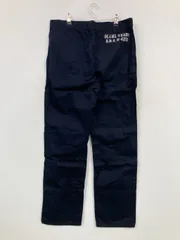 BEAMS HEART ビームスハート チノパンツ M ネイビー フルレングス コットン 無地 バックプリント ブランドロゴ ストレート スタンダード レギュラー メンズのサムネイル
