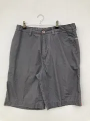 QUIKSILVER クイックシルバー チノパンツ 33 グレー ハーフ・ひざ丈 コットン 無地 ワンポイント スタンダード レギュラー メンズのサムネイル